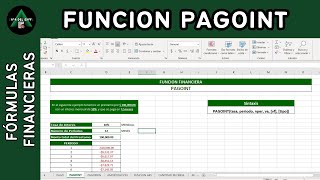 Función PAGOINT  Excel 2024 Operaciones Financieras✅💲📉 [upl. by Llyrat441]