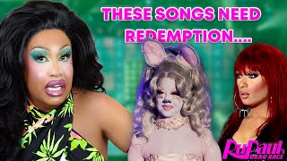 MY TOP 10 rupaulsdragrace LIP SYNC SONGS THAT NEED REDEMPTION [upl. by Ellatnahc]