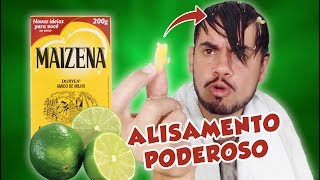 ALISAMENTO DE MAIZENA E LIMAO PROGRESSIVA PODEROSISSIMA  Fubá online [upl. by Attenehs517]