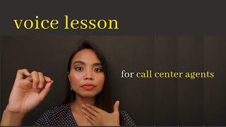 Voice Lesson for Call Center Agents  the basics [upl. by Laverne466]