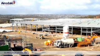 Airedale Headquarters amp Manufacturing Facility Construction TimeLapse [upl. by Flavian684]