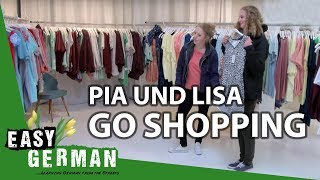 Pia and Lisa go shopping  Easy German 85 [upl. by Dane]