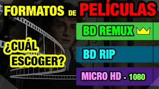 VIDEO  Formatos BDREMUX  BDRIP  MICROHD  HDRIP [upl. by Laeno]