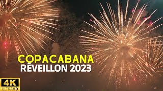 Queima de FOGOS em COPACABANA 2023  4K copacabana2023 [upl. by Dduj]