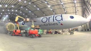 The First Plane in oneworld and newAmerican Livery [upl. by Ordnajela]