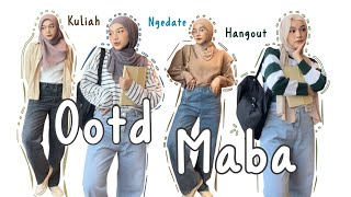 Style Hijab amp Outfit Kuliah Hangout [upl. by Alys365]