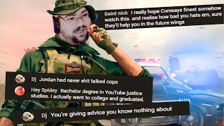 WingsOfRedemption Rage Quits COD DSP 1v1 Reacts To Police Videos amp Gets CALLED OUT By Cops In Chat [upl. by Drofyar823]