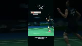 Lee Chong Wei and Shi Yuqi at All England Open 2017 Set 2 P4 [upl. by Abijah992]