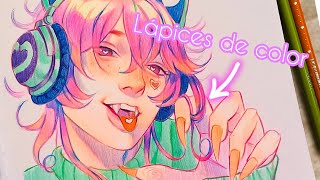 ✧ Pintando con lápices de color  Arrtx review ✧ [upl. by Winnifred334]