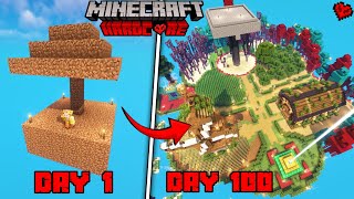 I Survived 100 Days Single Dirt Tree Only World In Minecraft Hindi [upl. by Inavoj]