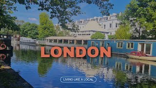 LONDON CANALS WALK  LITTLE VENICE  REGENTS CANALS [upl. by Ojyram14]