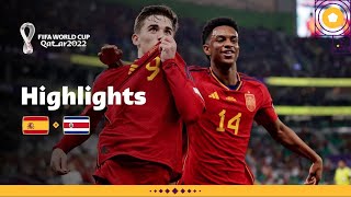 Spain Set a New Record  Spain v Costa Rica highlights  FIFA World Cup Qatar 2022 [upl. by Soisanahta]