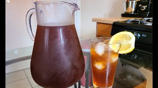 How to make Homemade Iced Tea Sweetened and Sugar Free recipe [upl. by Elockcin]