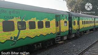 Howrah Gaya Express train 02381up Chhath Puja special towards Gaya Junction with WAP5 Locomotive [upl. by Aimek]