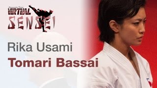 Rika Usami  Kata Tomari Bassai  21st WKF World Karate Championships Paris Bercy 2012 [upl. by Mcgrody]