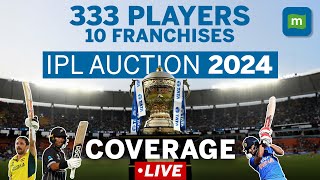 IPL Auction 2024 LIVE Updates  Mitchell Starc 2475 Cr Pat Cummins 20 Cr  Coca Cola Arena Dubai [upl. by Mill]