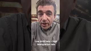 Low birth rate  High immigration rate [upl. by Sibley]