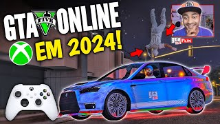 Como ESTÁ o GTA 5 ONLINE no XBOX SERIES em 2024 [upl. by Nereids716]