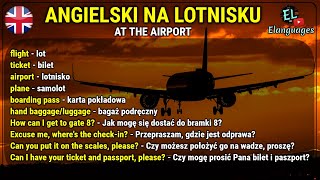 Angielski na lotnisku i w samolocie ✈️ zwroty i słówka  At the airport English [upl. by Niamart674]