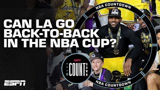 Can the Lakers go BACKTOBACK in the NBA Cup 🏆  NBA Countdown [upl. by Firmin]