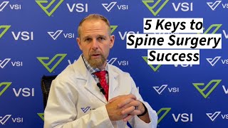 5 Keys to Spine Fusion Success  Dr Christopher Good [upl. by Ahsenyl204]