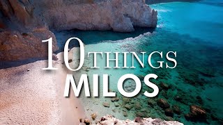 Top 10 Things To Do in Milos Greece  Milos Attraction Guide [upl. by Airdnola]