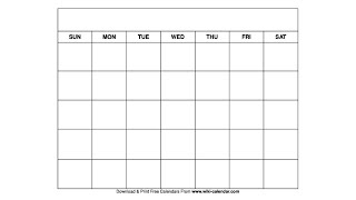 Printable Blank Calendar Templates  Wiki Calendar [upl. by Erlandson]