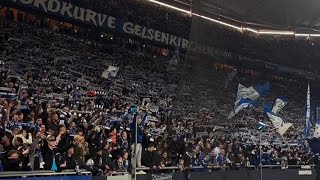 Nordkurve Gelsenkirchen at Veltins Arena  2Bundesliga FC Schalke 04  St Pauli 31 quot01032024quot [upl. by Anwahs111]