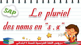 5AP  Le pluriel des noms en s  x [upl. by Ahtibat112]