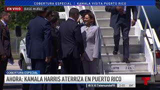 Llega a Puerto Rico la vicepresidenta Kamala Harris [upl. by Otrebide]