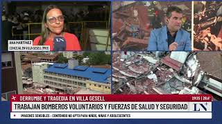 Villa Gesell buscan personas entre los escombros [upl. by Hadleigh]