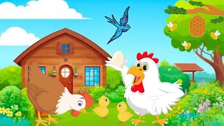 Happy Hens  Toddlers Fun Learning Nursery Rhyme  for kids [upl. by Gibbie]