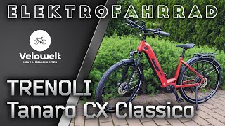 Trenoli Tanaro CX Classico EBike Vorstellung  750 Wh Bosch Performance CX Motor Smartes System [upl. by Willet]