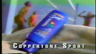 Coppertone Sport Sunscreen 1993 Commercial [upl. by Oman138]