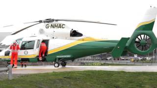 Air ambulance touches down at the new Northumbria hospital [upl. by Desdee]