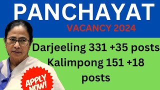 GTA PANCHAYAT 6652 VACANCY 2024 DARJEELING KALIMPONG [upl. by Ynahpit]