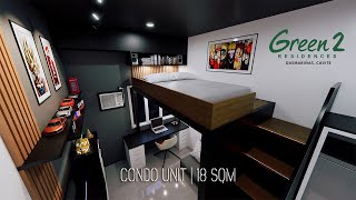 Condo Unit  18 SQM Loft Bed  SMDC Green 2 [upl. by Bagger542]