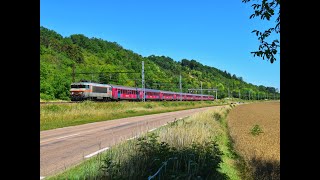 Des trains sur le PLM bourguignon dans lYonne [upl. by Dnalrah]