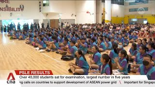 985 of nearly 41000 Primary 6 students who sat for PSLE can progress to secondary school [upl. by Drahcir]