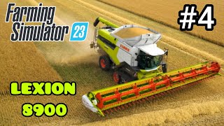 Lexion 8900 Cosechando Cebada y Maiz  Amberstone  Farming Simulator 23 [upl. by Meridith]