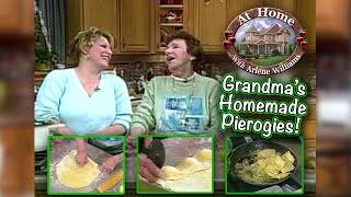 Making HOMEMADE PIEROGIES with Pattis 90 YearOld Grandma [upl. by Kilbride]