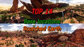 TOP 14 PvE Base Locations on the NEW Map  Scorched Earth  ARK Survival Ascended [upl. by Granny]