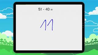 Calcul mental  Les soustractions 1  Exercice 5 [upl. by Haneen]