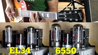 EL34 Vs 6550  Power Tube Comparison [upl. by Meneau]