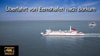 🚢🚢🚢 Überfahrt von Eemshafen nach Borkum mit der ersten Fähre der Ems Ag Borkum [upl. by Gone]