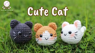 Crochet Cat Keychain  Cute Cat Amigurumi [upl. by Acimat203]