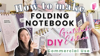 DIY Folding Gratitude Notebook  Tutorial [upl. by Abbot]