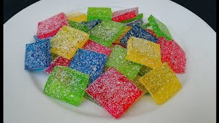 Gummy Candy Recipe Jujubes Recipe Jello Candy Recipe Roshni Cooking [upl. by Clercq]