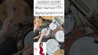 Mariah Carey  All I Want For Christmas  Drum Intro fyp drums shorts christmas [upl. by Korwin]