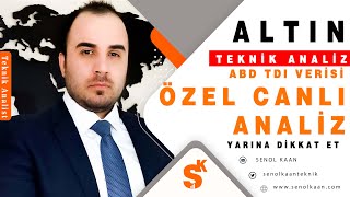 ÖZEL ALTIN ANALİZİ ABD TDI VERİSİ CANLI [upl. by Chuch980]